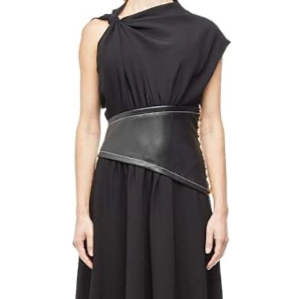 PROENZA SCHOULER CREPE ASYMMETRICAL DRESS SIZE 8 NEW - Picture 7 of 13